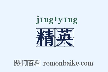 精英是什么意思的图片